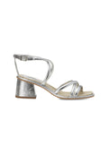 Silver Bromelia Women's Sandals - Block Heel
