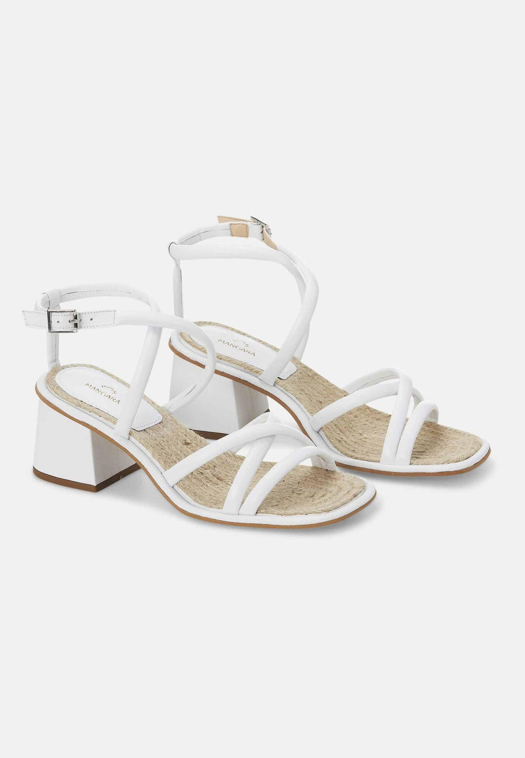 Silver Bromelia Women's Sandals - Block Heel