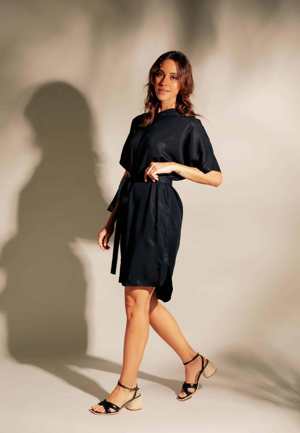 Marica Block Heels Black Sandals - Elegant & Comfortable