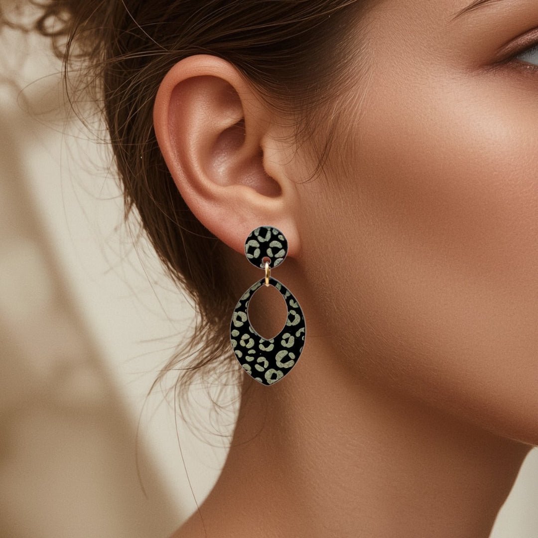 Nina - LEOPARD MIDI Goud